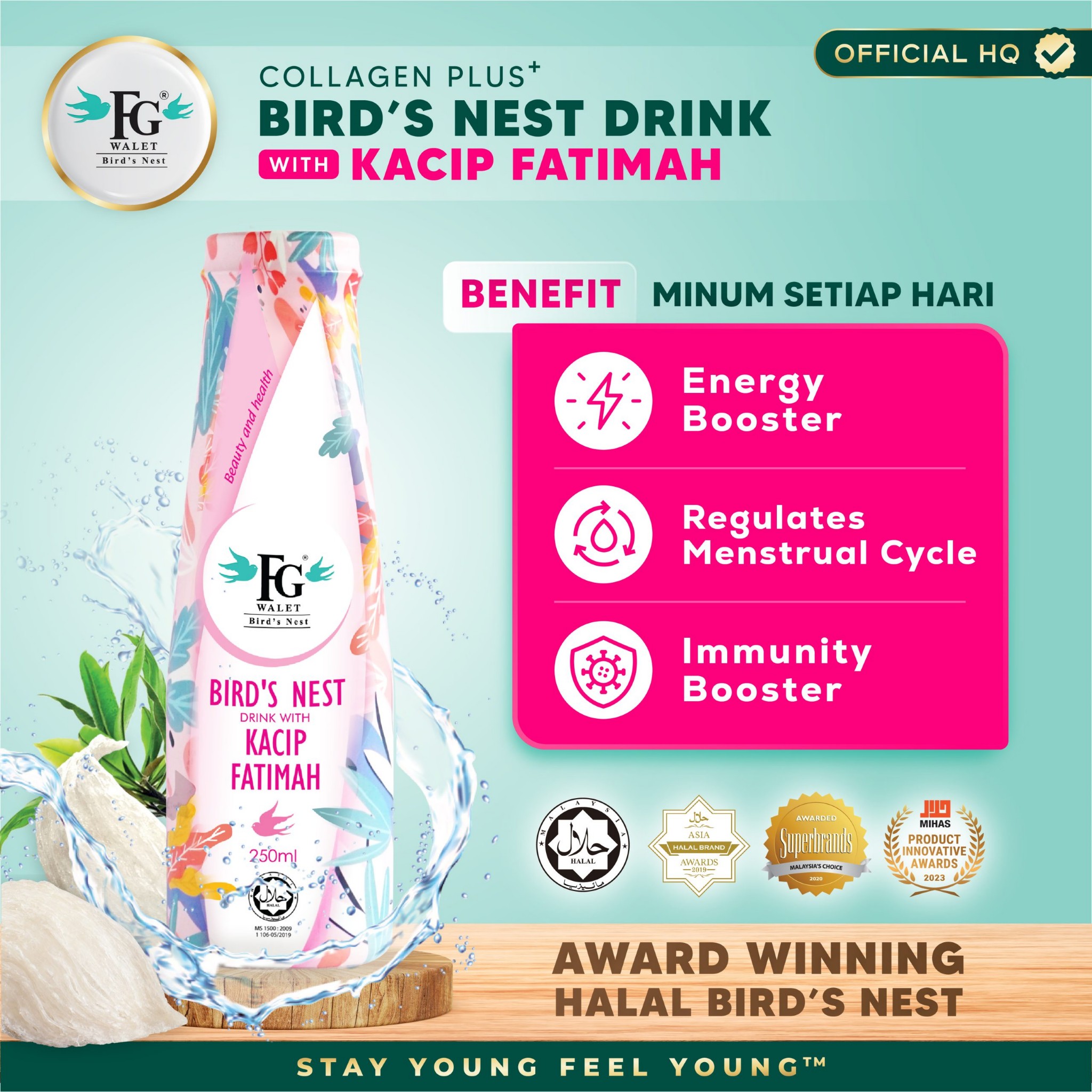 Collagen Plus Bird's Nest Drink (Kacip Fatimah)