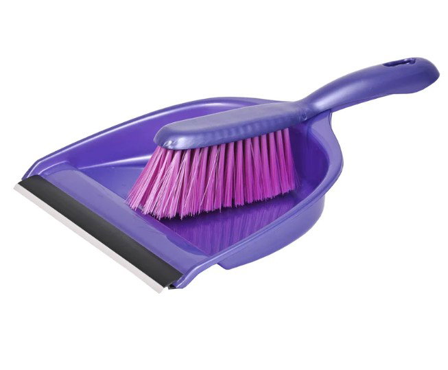 Feather Dustpan & Brush Orchid_0