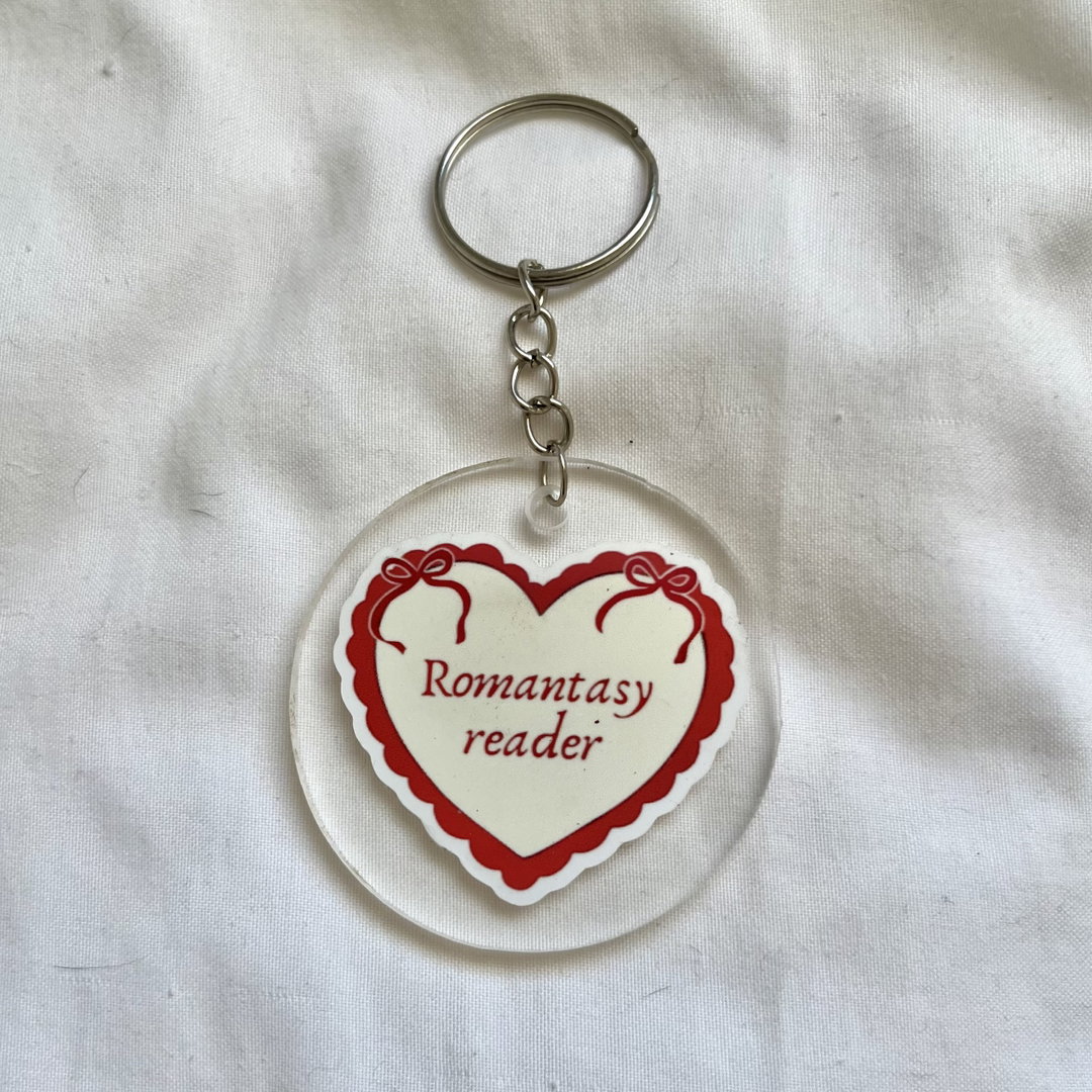 Romantasy Reader Keychain
