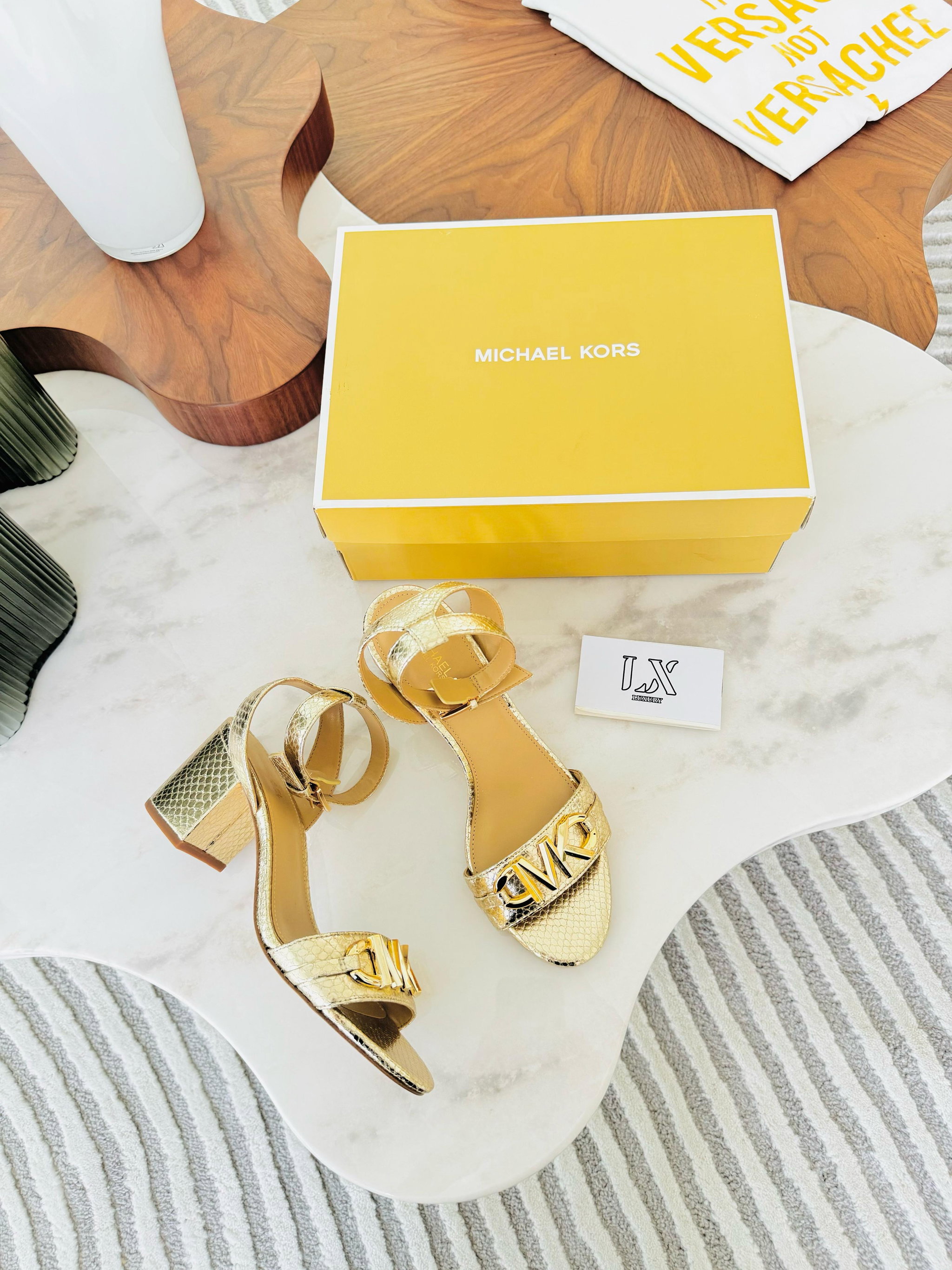 Sandalias gold - Micheal kors_1