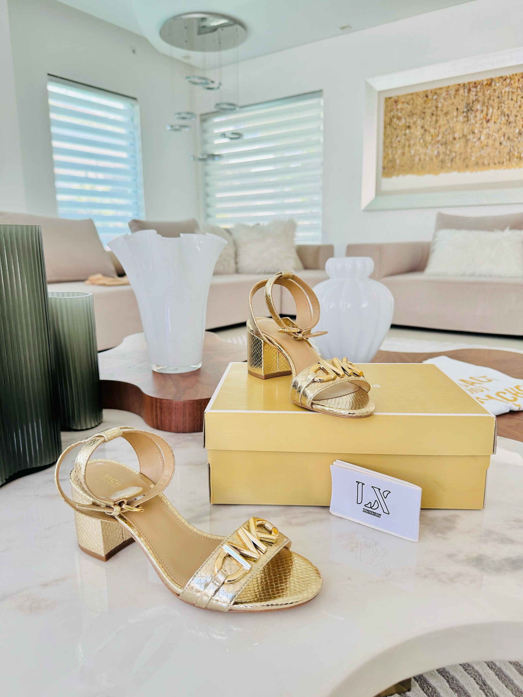 Sandalias gold - Micheal kors_0