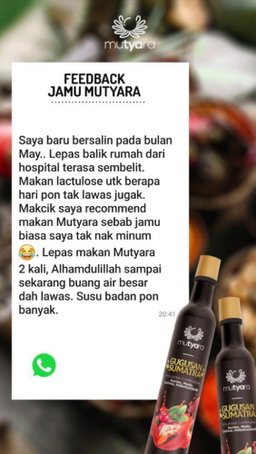 mutyara GUGUSAN SUMATRA 350ml Liquid rm78