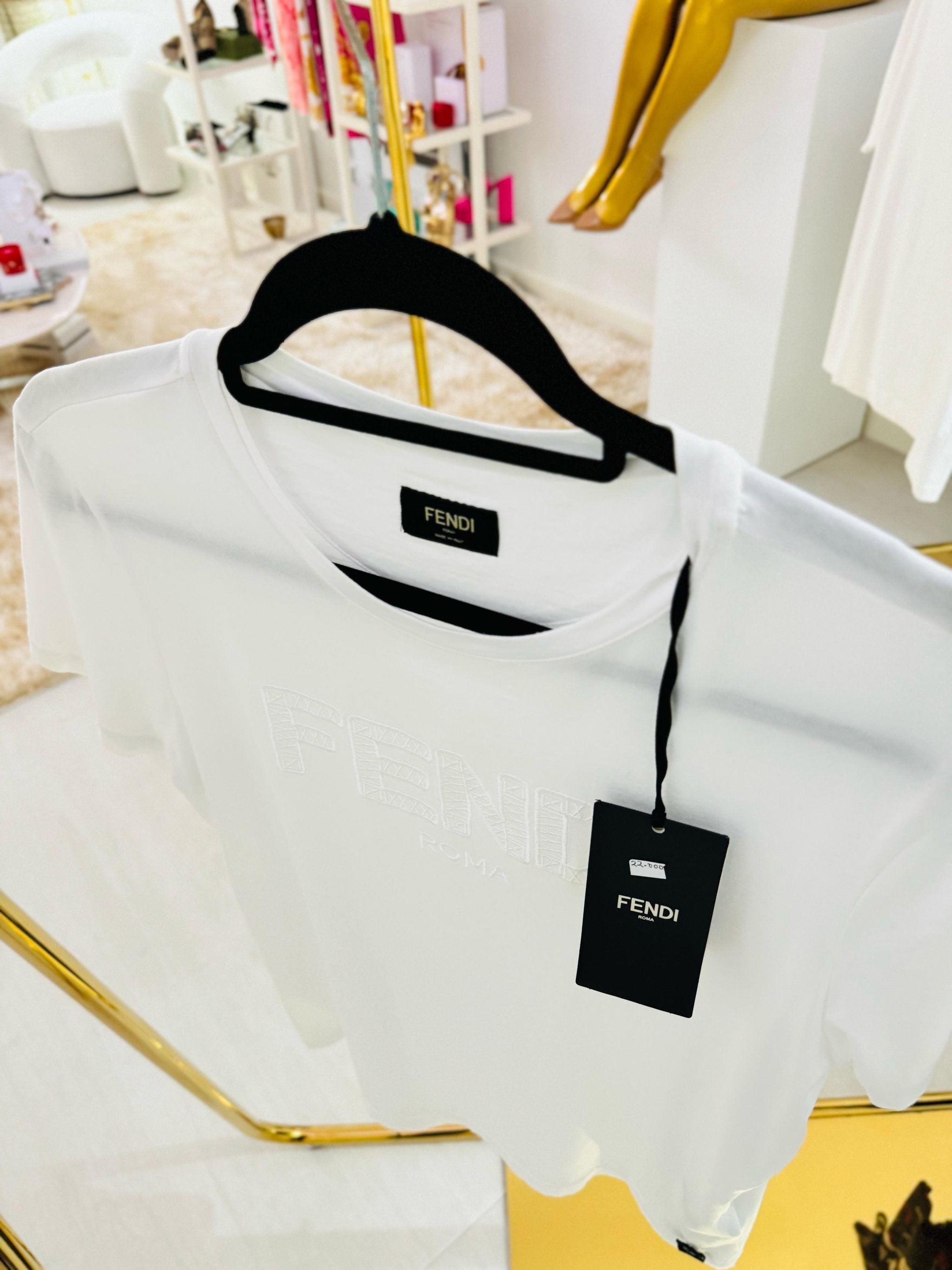 -70%‼️ / T shirt fendi all white _2