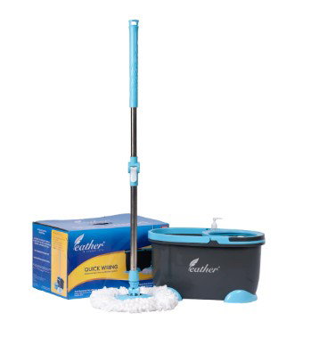 Feather Spin Mop & Bucket _0