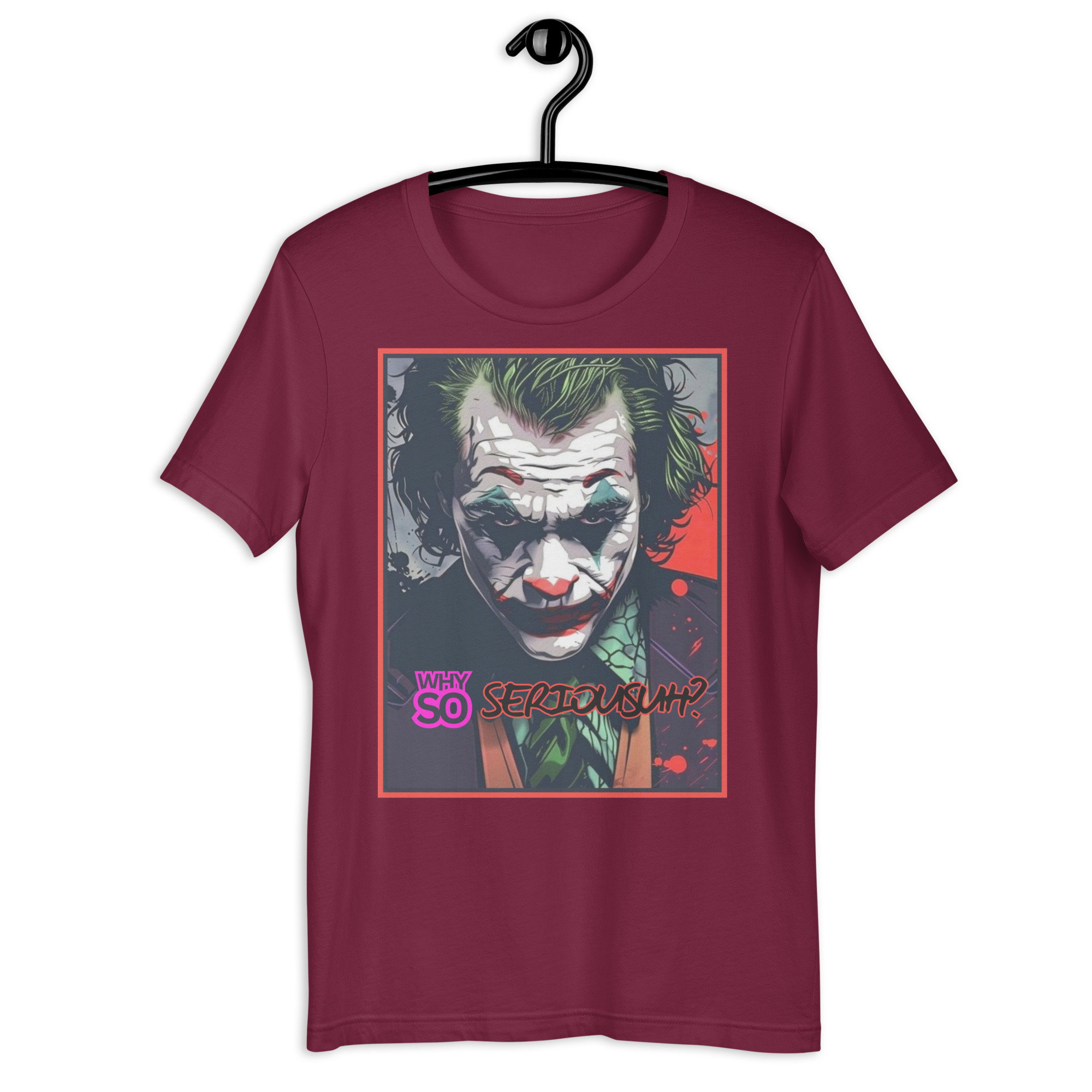 Why So Serious Joker Short Sleeve T-Shirt_1