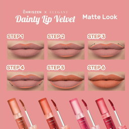 [ELEGANT] Dainty Lip Velvet 4 in 1 Courageous X1 Generous X1 Caring X1 Loving X1 All 4 Variant rm119.60
