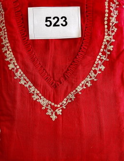 🍷 D.No. 523 - मैरून मल-कॉटन अनारकली (₹2250) 🍷