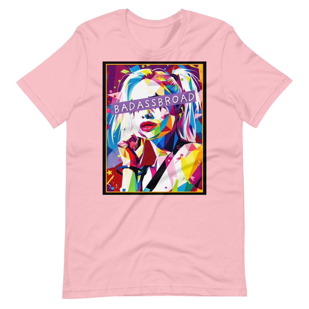 Badass Broad Harley Quinn Short Sleeve  T-shirt