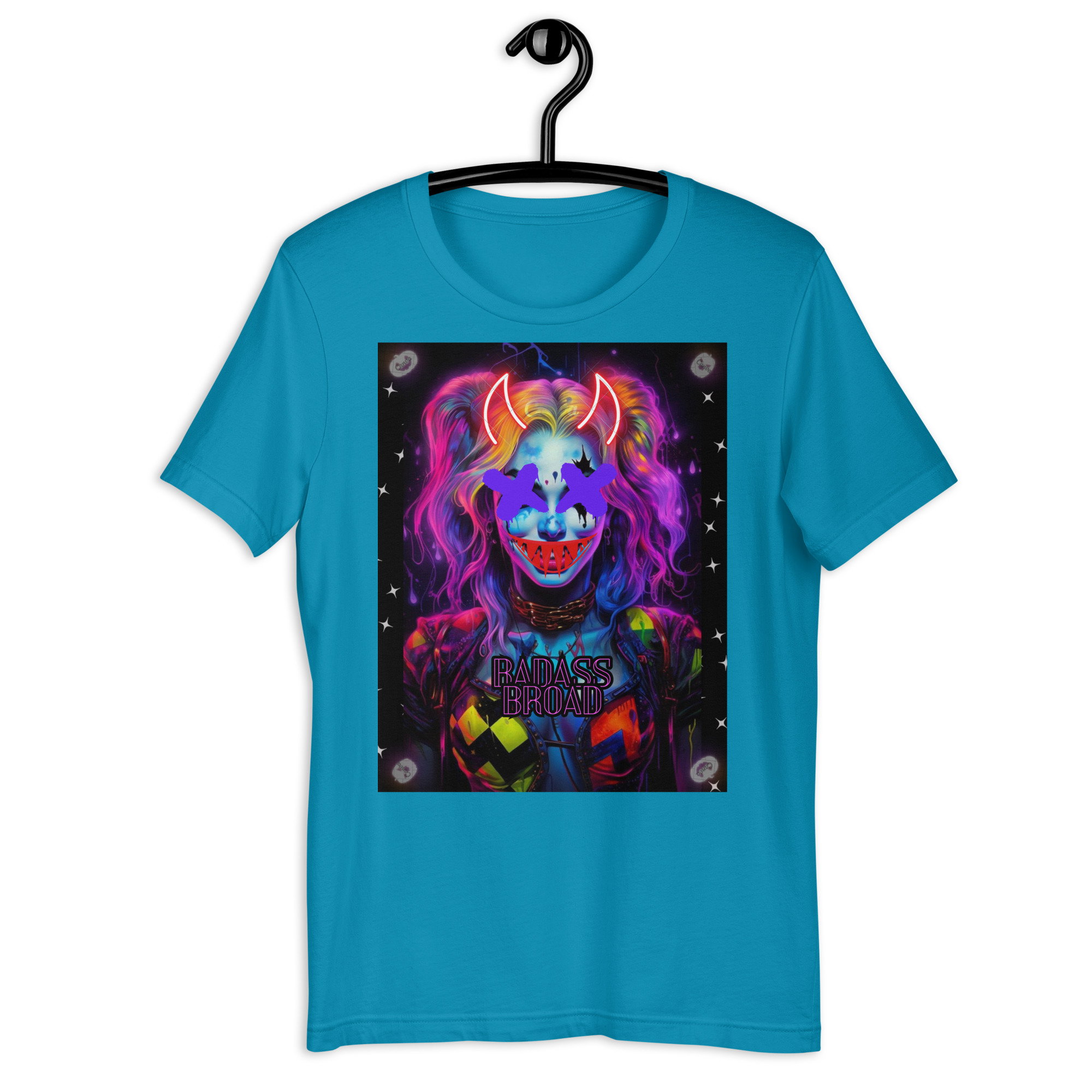 Badass Baddie Harley Quinn Short Sleeve T-shirt_0