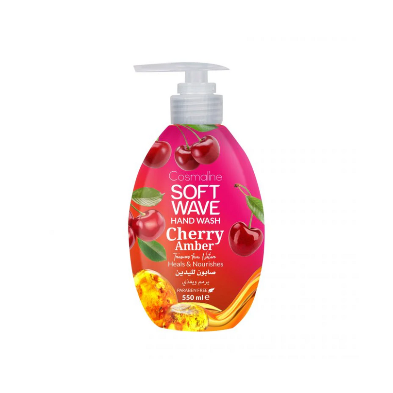 COSMALINE SOFT WAVE HAND WASH Cherry Amber 550ML_0