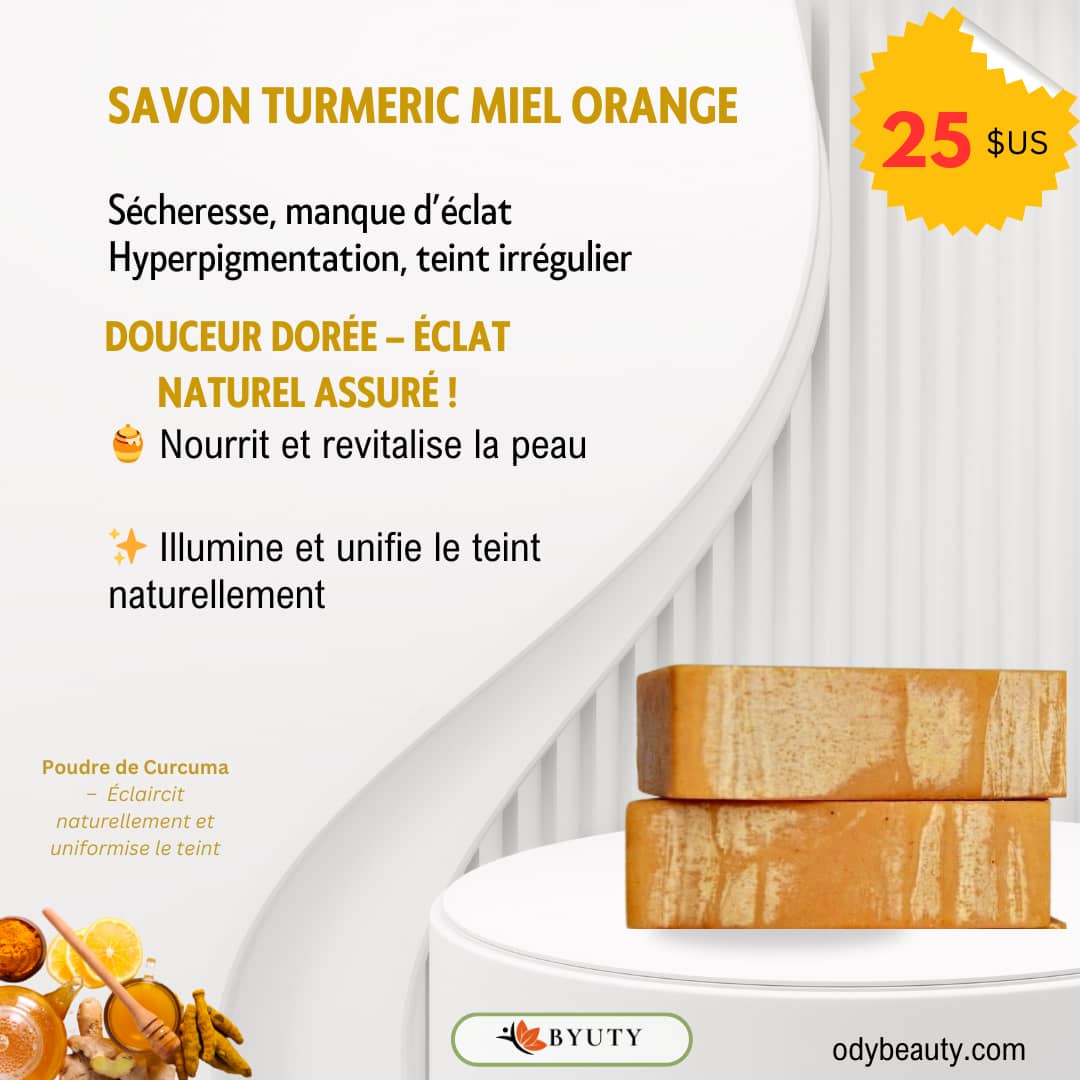 Savon Turmeric Miel Orange 150g 