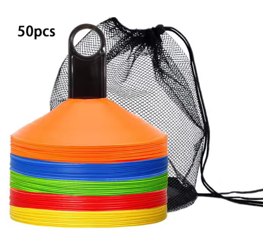 Set of 50 Agility Sports Field Cone Markers