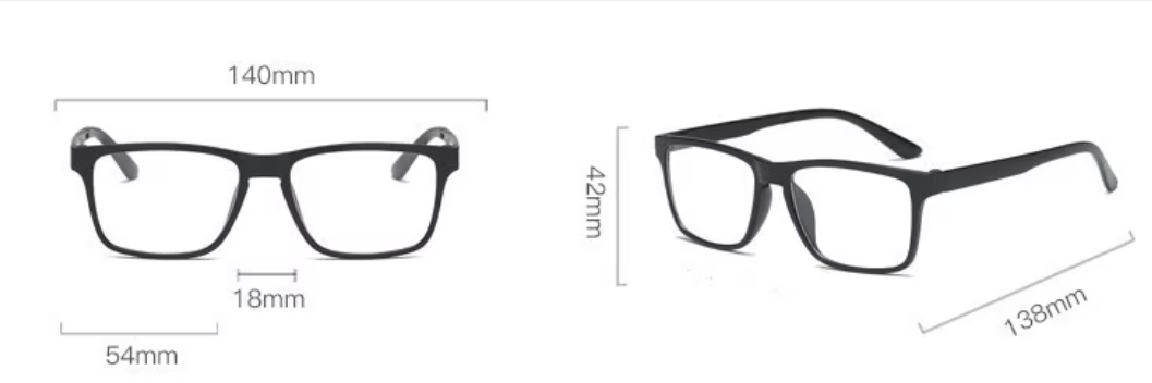 Clip-on Men Eyeglasses, Fashion Computer Glasses, Frame, Plain Eye glasses _5