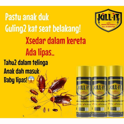 Kill It Anti Crawling Insects Spray Lipas untuk Kereta 150ml rm30