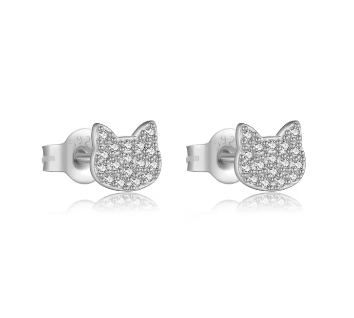 Shiny cat earrings_1