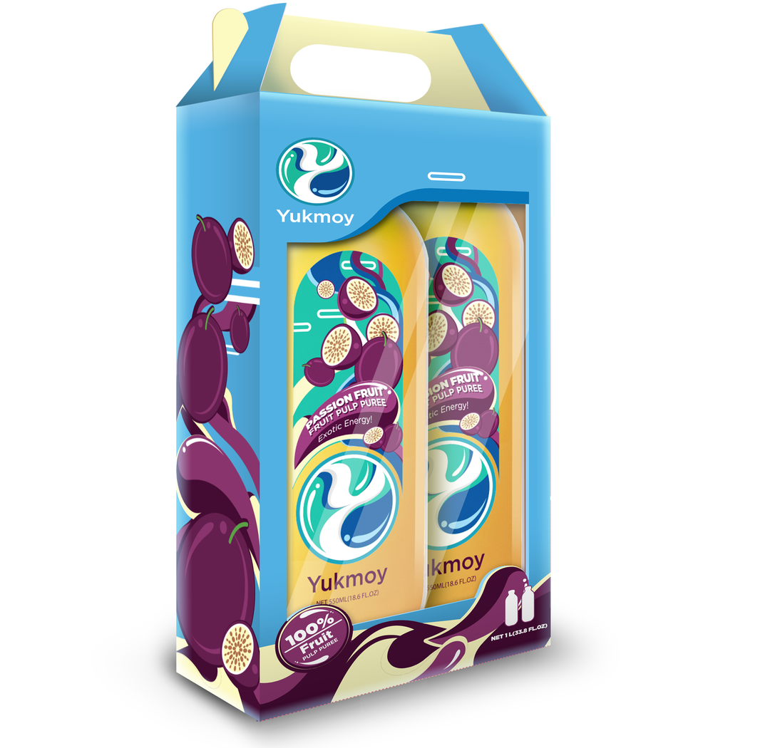 Yukmoy's PassionFruit Pulp Puree I 100% Real Fruit