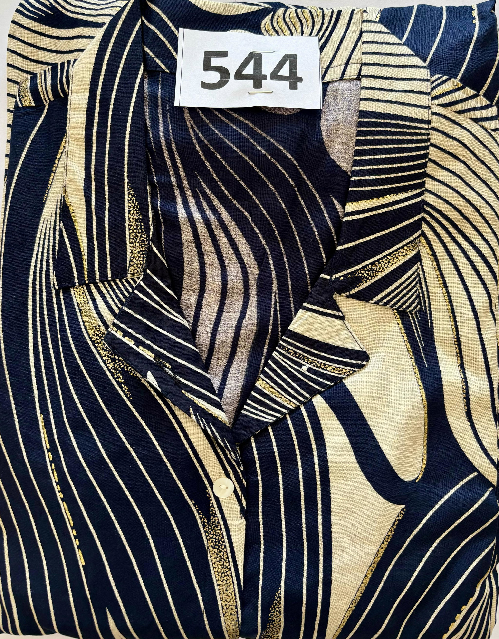 D.No. 544 Blue Modern Abstract Print Kurta Set (1150)_1