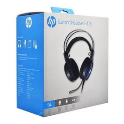 Fone de ouvido para jogos HP H120 USB de 2 pinos com controle de microfone (preto)