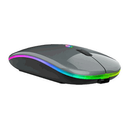 HP W10 Wireless RGB Bluetooth, sem fio, mouse fino recarregável