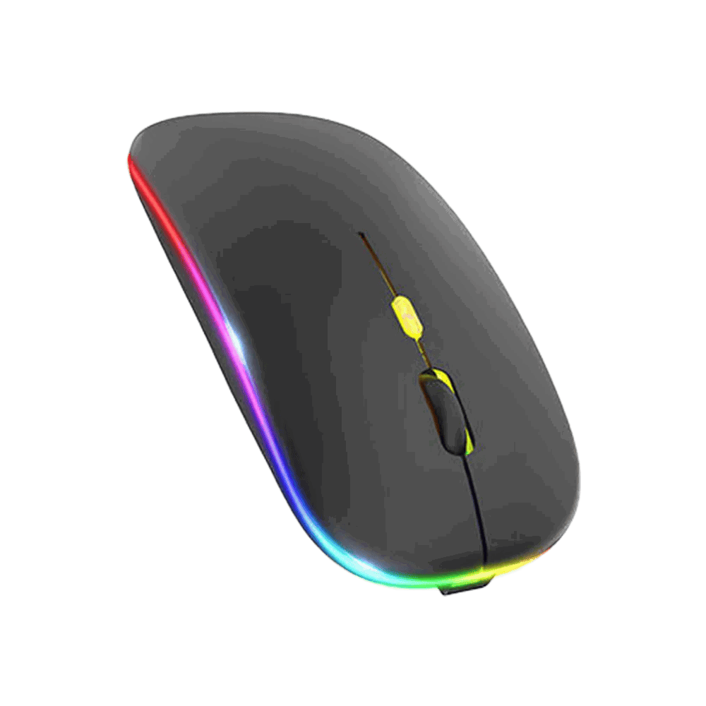 HP W10 Wireless RGB Bluetooth, sem fio, mouse fino recarregável