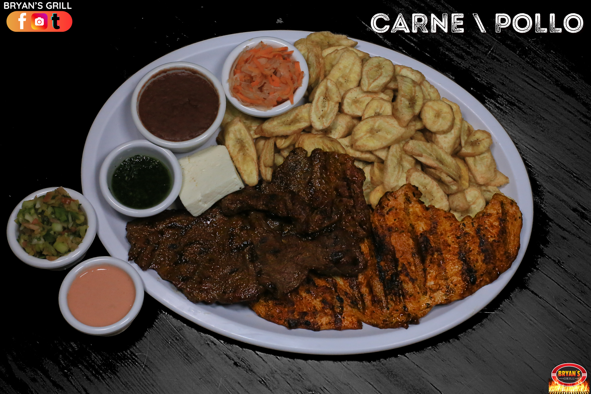 PLATILLO MIXTO DE 10 Oz de CARNE ASADA Y 10 Oz de POLLO ASADO_0