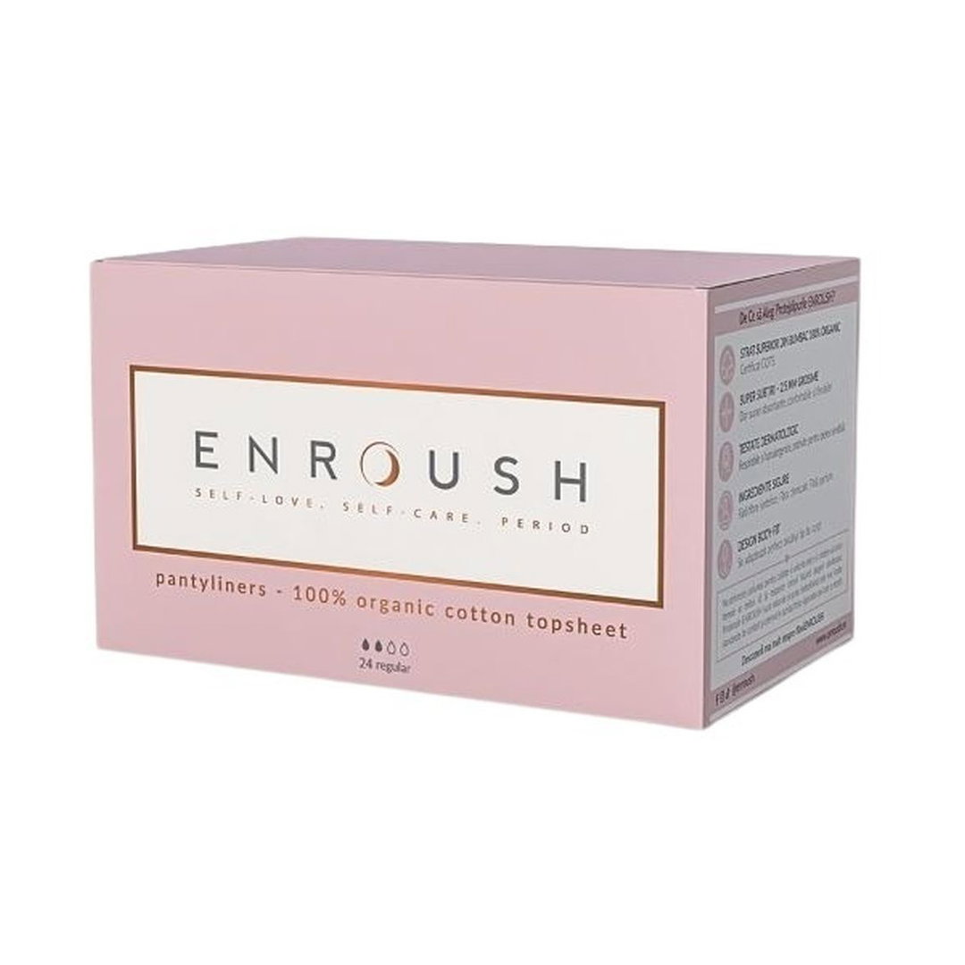 Enroush Organic Pantyliners Regular 24pcs