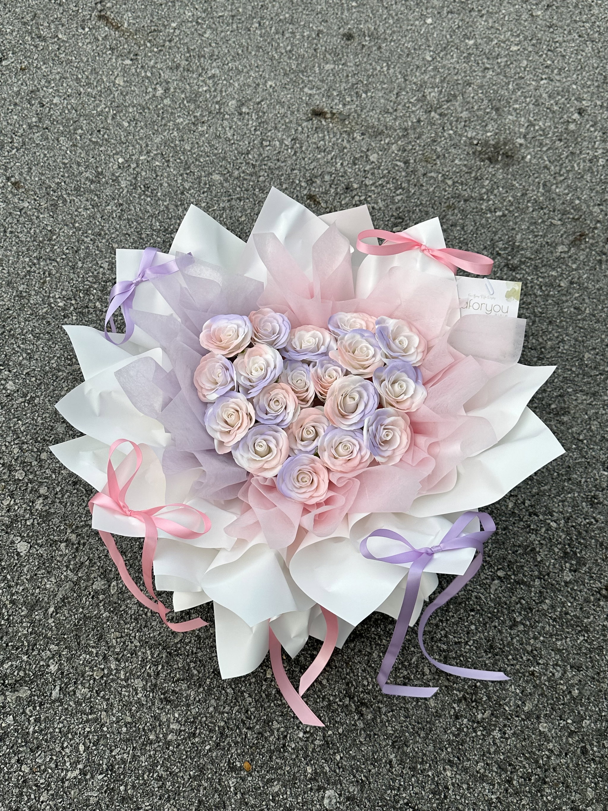 19 Stalk Awakening Soap Rose Bouquet  _1