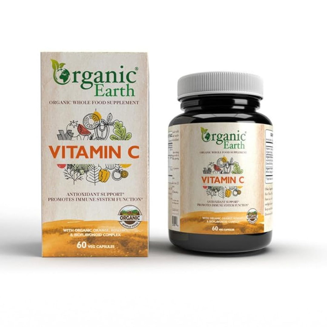 Organic Earth Vitamin C 60 Capsules