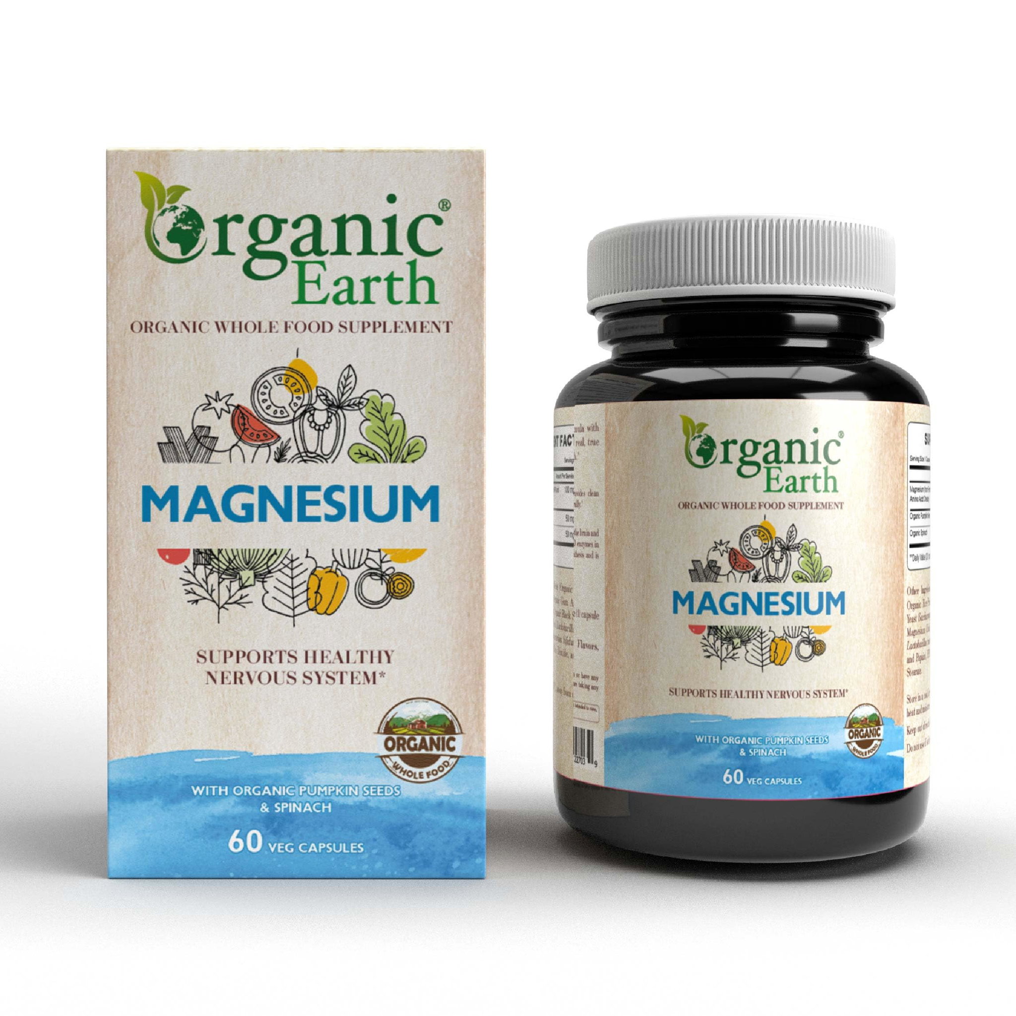 Organic Earth Magnesium 60 Capsules_0