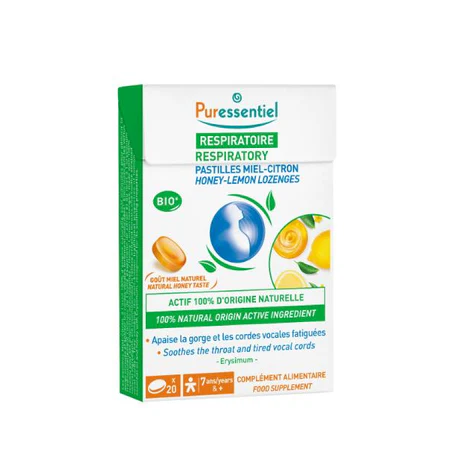 Puressentiel Respiratory Honey-Lemon Lozenges 20'S_0