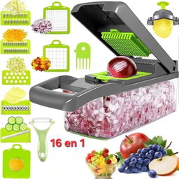Mandoline 16 en 1 trancheuse de légumes et de fruits