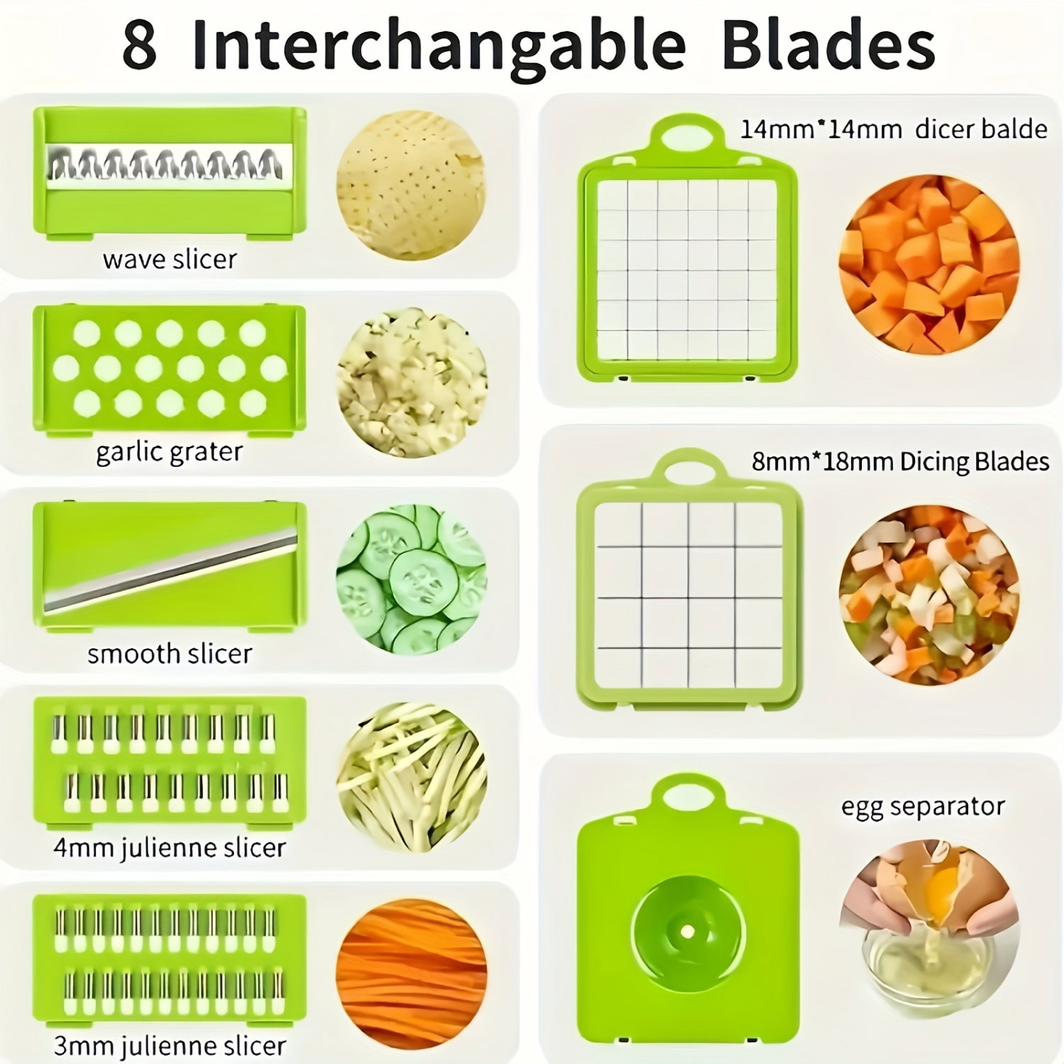 Mandoline 16 en 1 trancheuse de légumes et de fruits_5