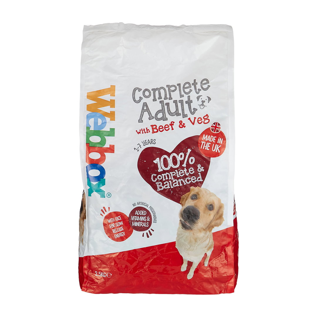 Webbox Dog Beef & Veg 2.5kg