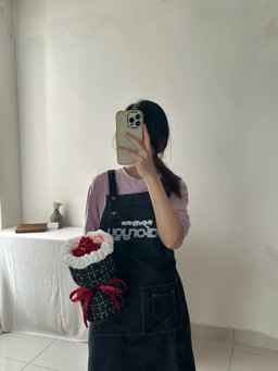 (3R015) 3 Stalk Soap Rose Chanel Bouquet