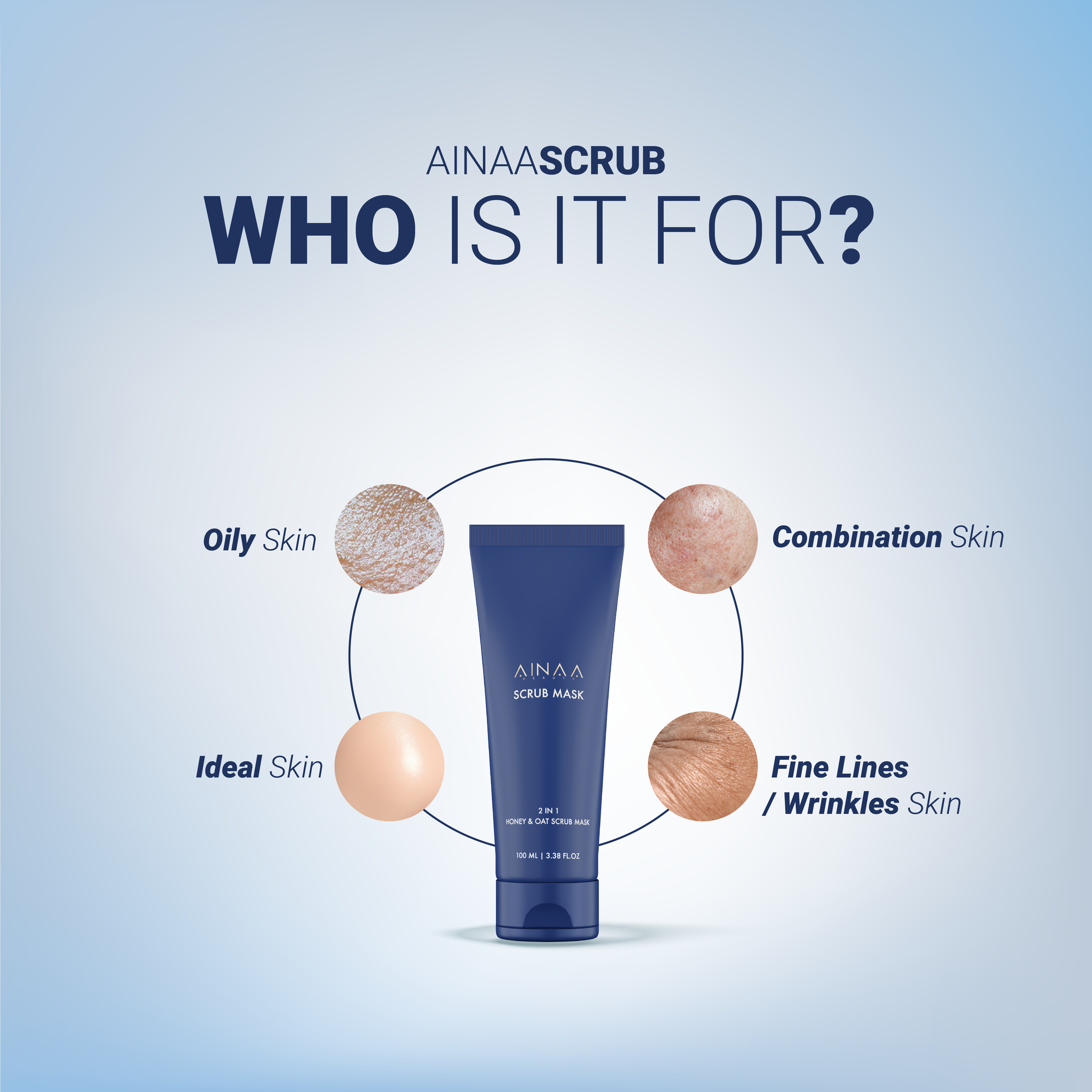 Ainaa Honey Oat Scrub Mask_3
