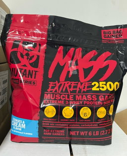 MUTANT MASS EXTREME 2500 6LBS COOKIES *DETALLE*