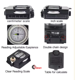 Tactical Compass Waterproof / Hiking / Scouting / Camping 