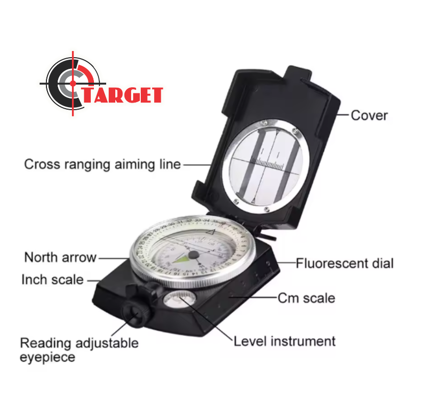 Tactical Compass Waterproof / Hiking / Scouting / Camping _3