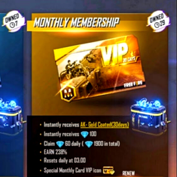 Monthly membership 