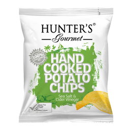Hunter's Gourmet Hand Cooked Potato Chips Sea Salt & Cider Vinegar 40G