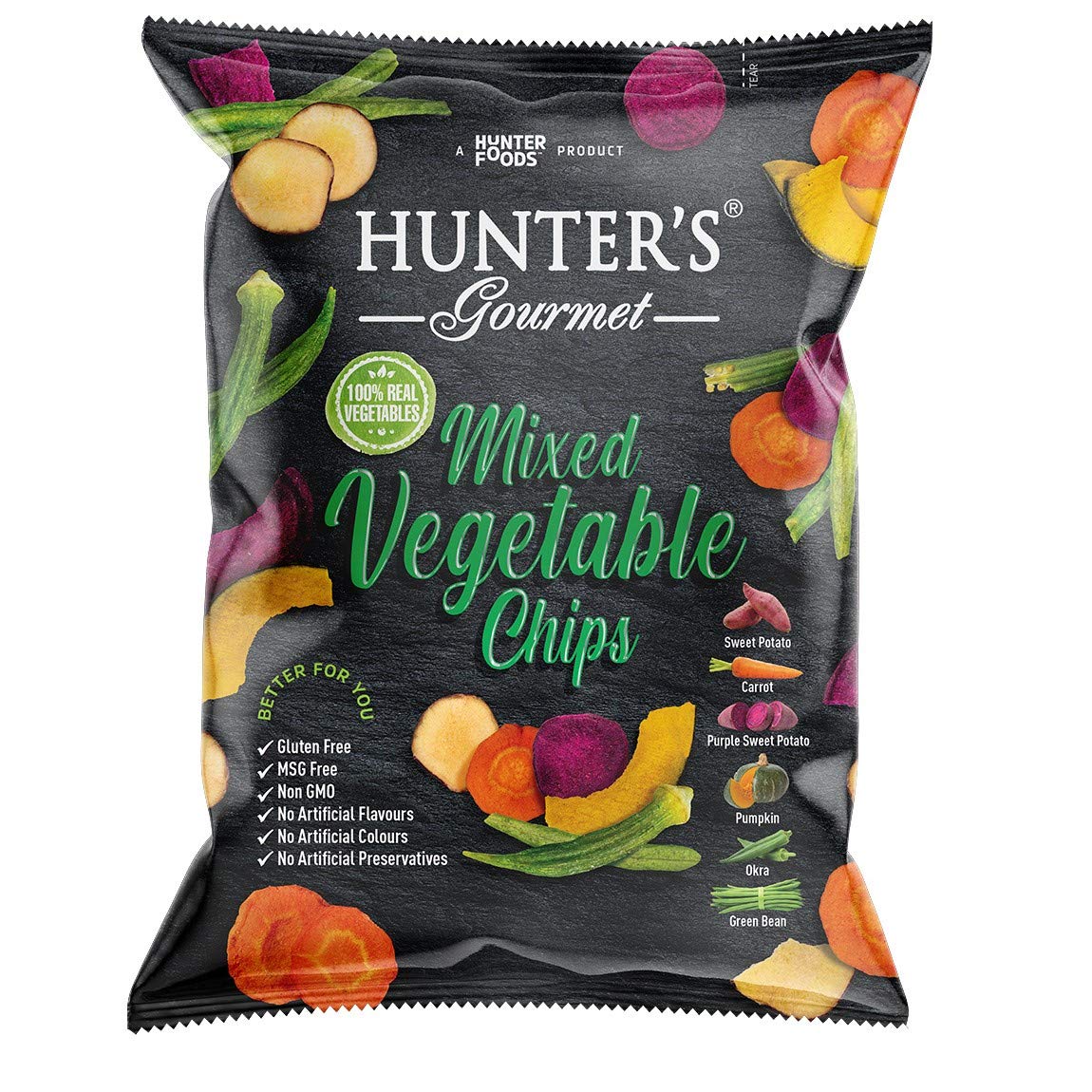 Hunter's Gourmet Mixed Vegetable Chips 75G_0