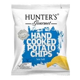 Hunter's Gourmet Hand Cooked Potato Chips Sea Salt 40G