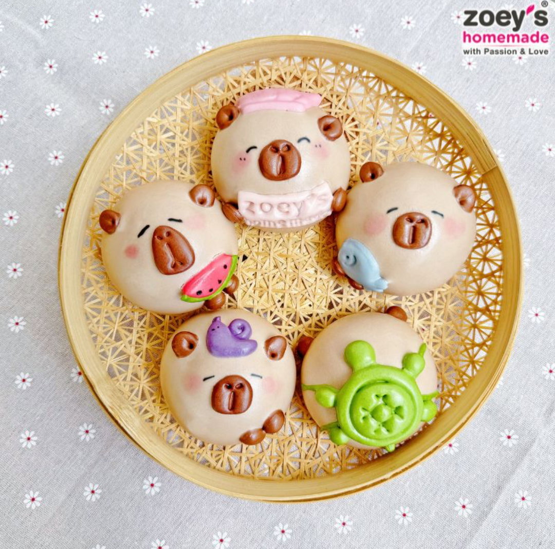 Zoey PRE-ORDER: Capybara Bun – Chocolate (5pcs)