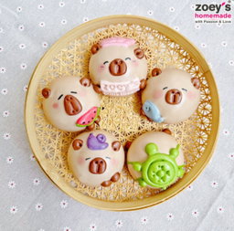 Zoey PRE-ORDER: Capybara Bun – Chocolate (5pcs)