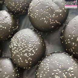 Zoey Charcoal Burger Bun (4pcs)