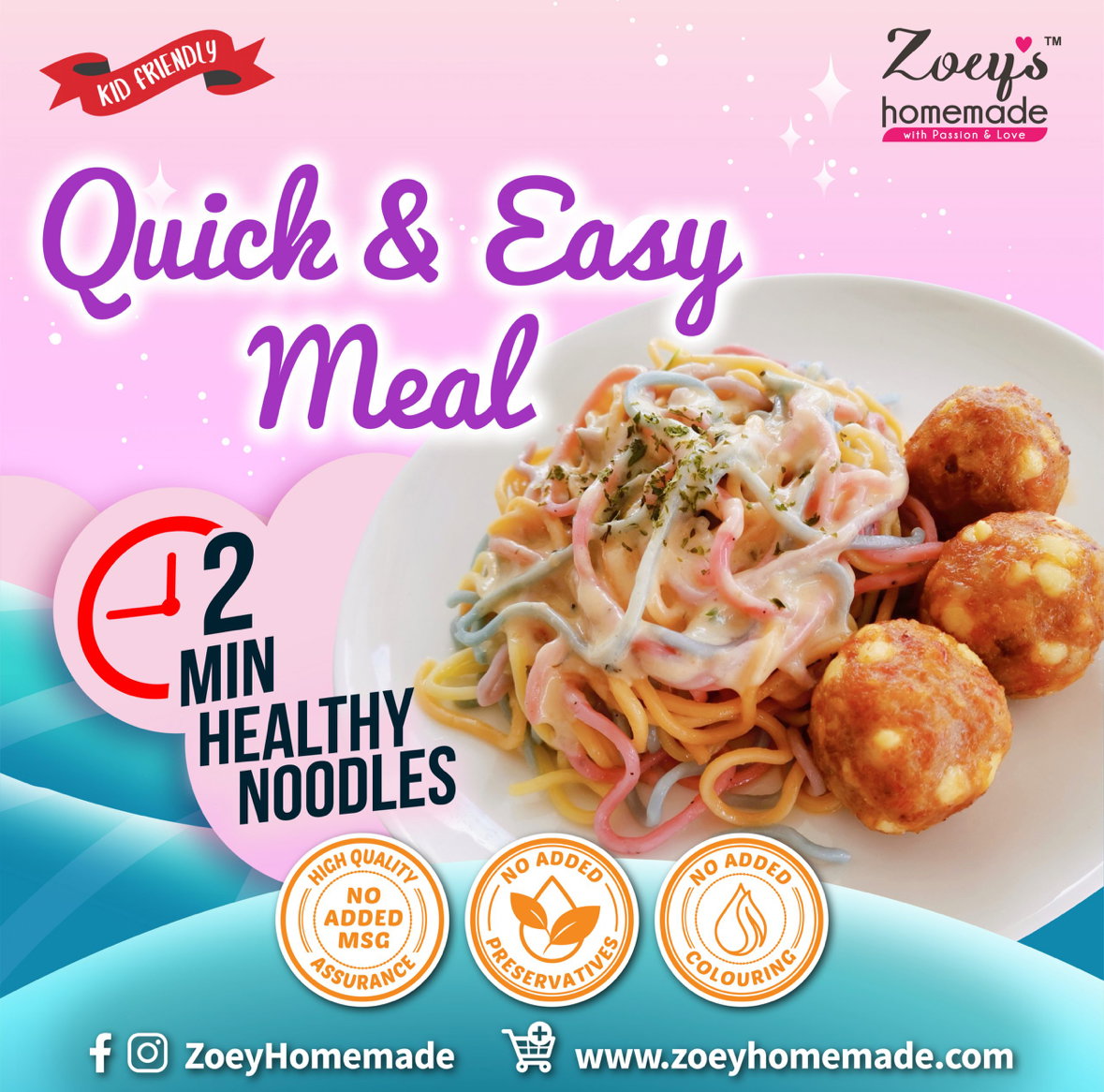 Zoey Magical Unicorn Noodles (400g)_3
