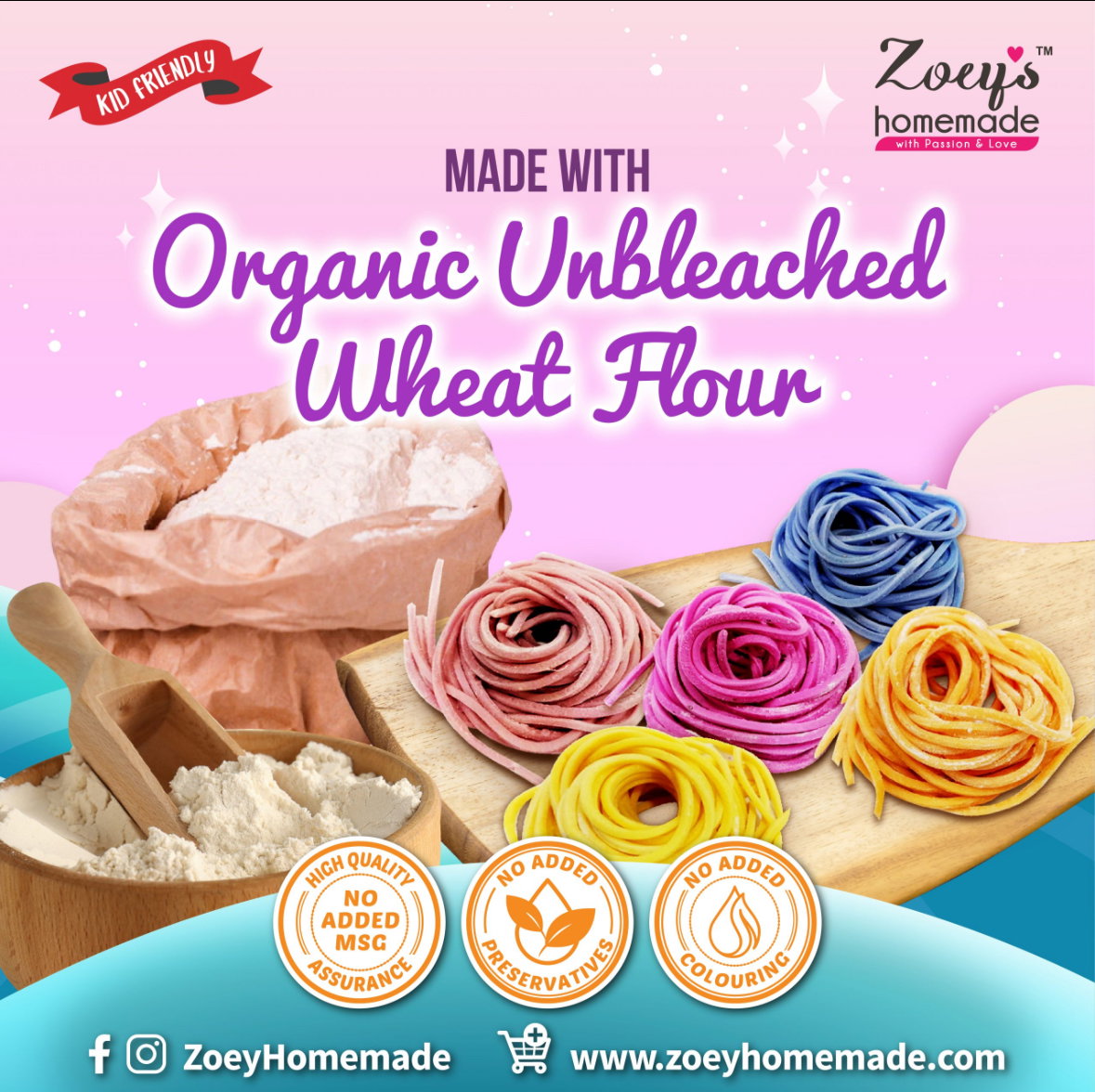 Zoey Magical Unicorn Noodles (400g)_2