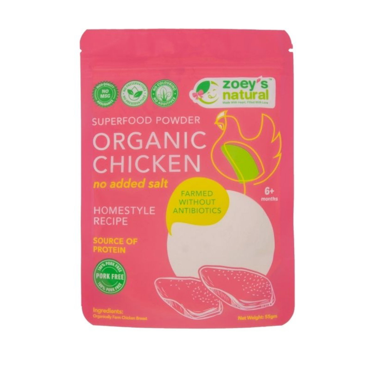 Zoey Organic Chicken Powder (No Added Salt)_0