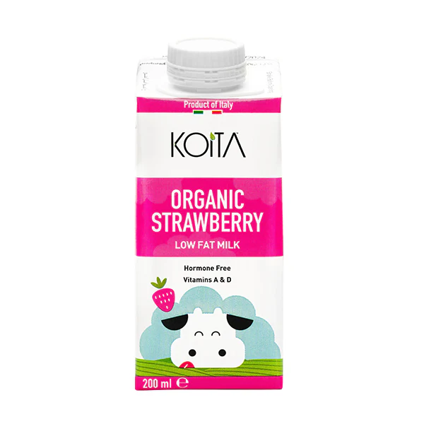 Koita Organic Strawberry Milk 200ml_0