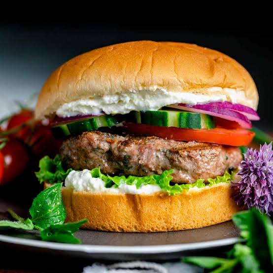 Homemade Lamb Burger Set